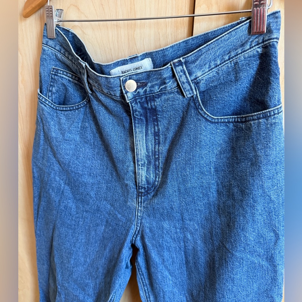 Rachel Comey Ocean Blue kick flare denim with raw hem - Picture 6 of 6